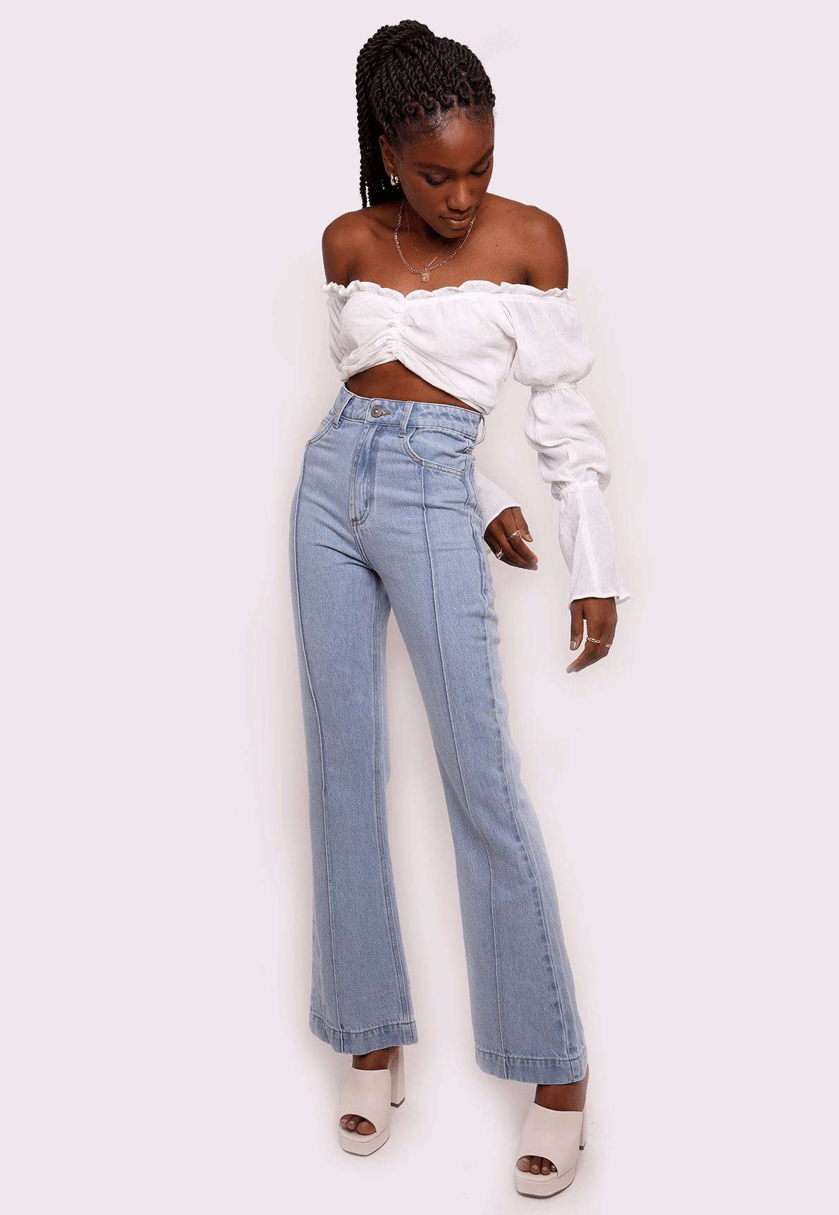 90s old flare pants